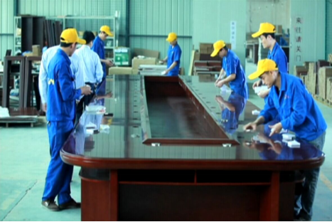 辦公家具生產包安裝工藝流程